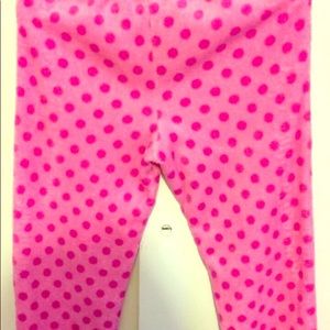 Pink polka dot pj pants